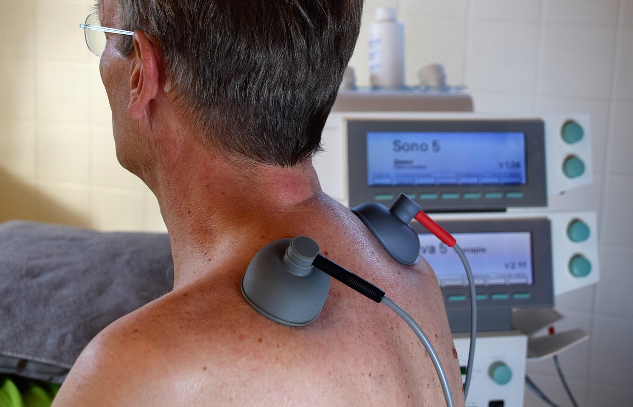 Physiotherapy treatment in progress